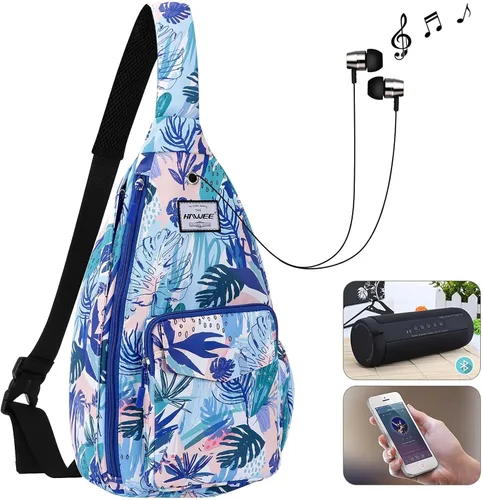 Miniatura 2 de HAWEE Mochila bandolera para mujer, anti-agua, ajustable inclinado