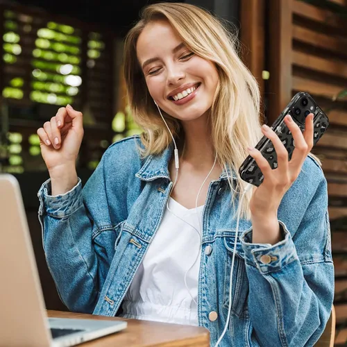 Miniatura 6 de Funda tipo cartera de piel con tapa compatible con iPhone 13 Pro Max de 6.7 pulgadas, para mujeres y niñas con tarjetero y doble cierre magnético