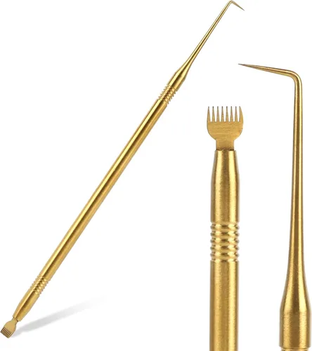 Miniatura 10 de Kit profesional 2 en 1 de elevación y tinte de pestañas, herramienta separadora de pestañas con peine, cepillo de permanente de pestañas de acero