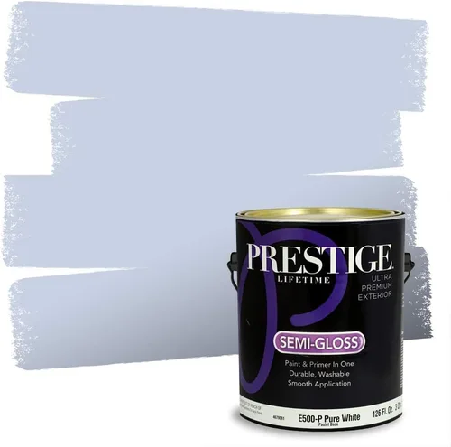 Miniatura 25 de Prestige Paints. - Base y pintura para exteriores en un solo galón, 1 galón. plano, comparable con Sherwin Williams Topsail. SW6799-PCM