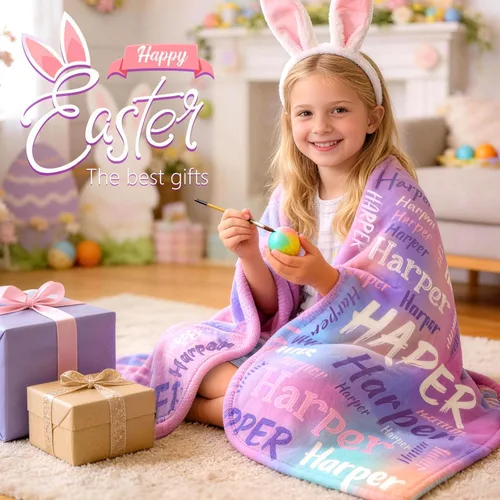 Miniatura 6 de Manta personalizada para niños, manta con nombre personalizado para niños, bebés y adultos, manta de bebé personalizada, regalos únicos para bebés