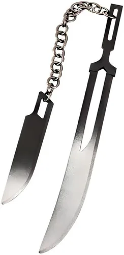 Miniatura 2 de FunBoat Ichigo Bankai - Llavero de espada - La verdadera Tensa Zangetsu y doble hoja de zangetsu de anime, regalo para niños, adolescentes, mujeres