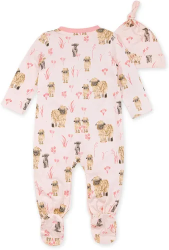 Miniatura 2 de Burt's Bees Baby Mameluco para bebé, 100% algodón orgánico, de una sola pieza, Feeling Sheepish, 6 meses