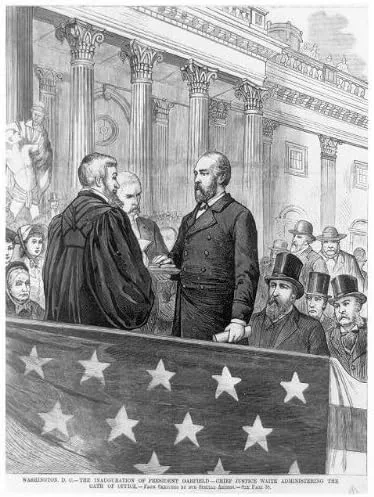 HistoricalFindings Photo: Inauguration,President Garfield,Chief Justice Waite,Oath of Office,1881