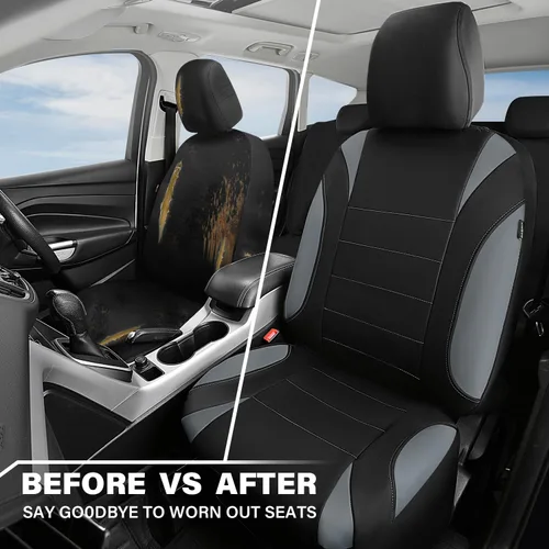 Miniatura 6 de CAR PASS Fundas de Asiento de Coche Impermeables Juegos Completos, Fundas de Asiento de Ajuste Universal para Coches, Juego de Fundas de Asiento