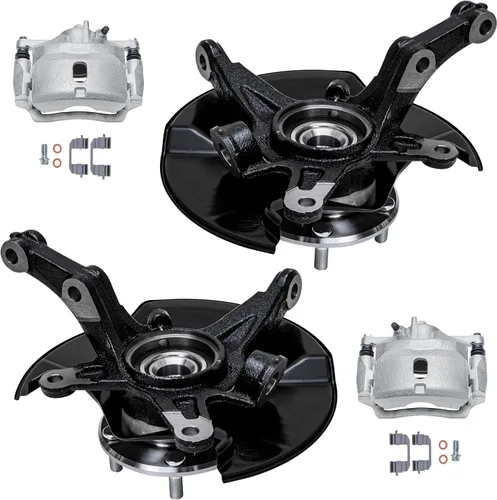Miniatura 104 de Detroit Axle - Nudos de dirección delanteros de 2.5L de 2 piezas para Toyota 12-17 Camry, 2 nudos de dirección y conjunto de rodamiento de rueda