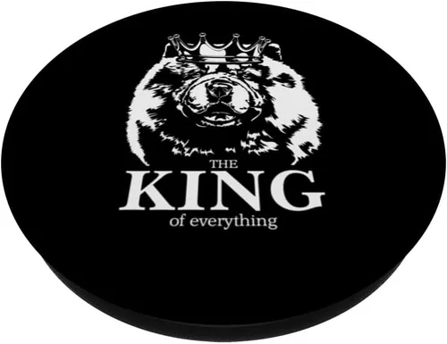 Miniatura 2 de Divertido Chow Chow con corona King perro mamá perro PopSockets intercambiables PopGrip