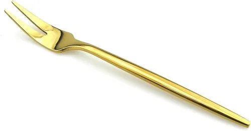 Miniatura 2 de JASHII Juego de 4 utensilios de acero inoxidable para servir de acero inoxidable 18/10 pulido con espejo de lujo Tenedor de frutas