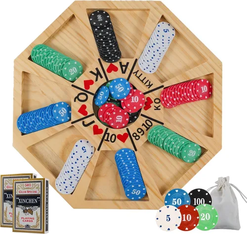 Miniatura 7 de Jyquorp Juego de mesa Michigan Rummy Juego de lujo SetPerfect Mezcla de un juego real de Hearts Rummy Poker Juego de apuestas y engaño de tablero