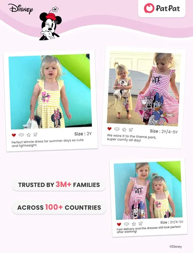 Miniatura 6 de Disney Vestido de princesa Minnie Mouse Frozen Elsa para niñas, con volantes, sin mangas, entrecruzado, ropa de verano para bebé a niño pequeño