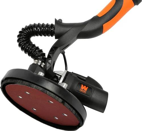 Miniatura 4 de WEN DW5084 Lijadora de paneles de yeso de doble cabezal de velocidad variable 2 en 1 de 5 amperios con manguera de polvo de 15 pies, color negro