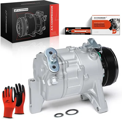 Miniatura 10 de A-Premium Compresor de Aire Acondicionado AC con Embrague - Compatible con Chevrolet Traverse y Buick Enclave 2013-2020, GMC Acadia 3.6L 2013-2017