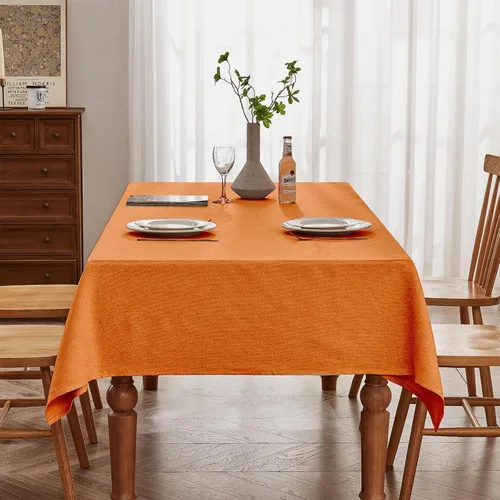 Miniatura 36 de BALCONY & FALCON Mantel Rectangular Estilo Jacquard Resistente al Agua Cubierta de Mesa para Comedor Cocina Café Fiestas y Uso al Aire Libre