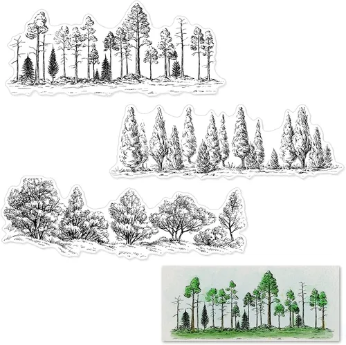 Miniatura 9 de Tree House - Sellos transparentes para hacer tarjetas y decoraciones de álbumes de fotos, sellos de goma transparente de cuento de hadas