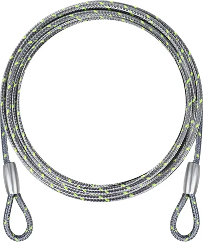 Miniatura 11 de Cable de acero de seguridad de 0.13 pulgadas, 4/6/10/15 pies de longitud, cable de bloqueo de bicicleta, cable de acero inoxidable con bucles