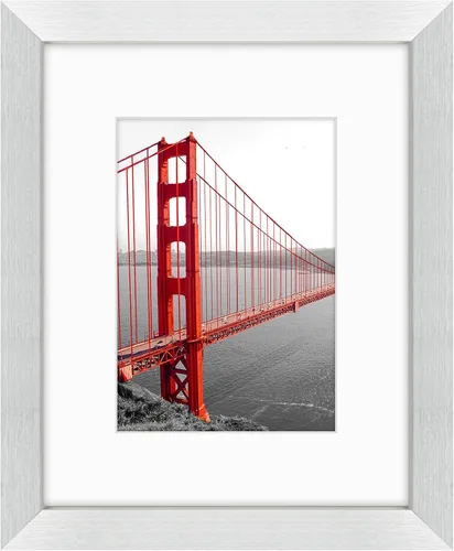 Miniatura 58 de Frametory, Marcos de 8 x 10 para mostrar imágenes de 5 x 7 con paspartú o fotos de 8 x 10 sin paspartú, vidrio resistente a roturas, accesorios