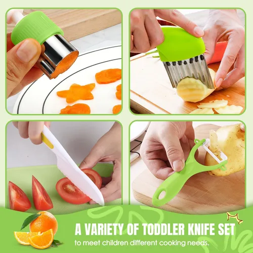 Miniatura 4 de 37 piezas de juegos de cocina para niños reales, juego de regalo de cocina y horneado para niños con estuche de almacenamiento, temporizador