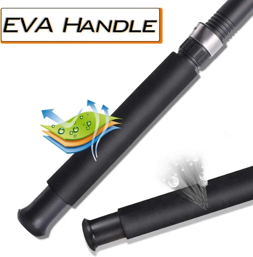 Miniatura 4 de Sougayilang Combo de Caña de Pescar y Carrete para Pesca de Bagre, Combo Giratorio de 2 Piezas, Caña de Pescar Duradera de Grafito y Blancos