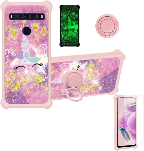 Miniatura 38 de jioeuinly JSF-DJS - Funda compatible con Nothing Phone 2a con protector de pantalla de vidrio templado, policarbonato duro + silicona suave, soporte