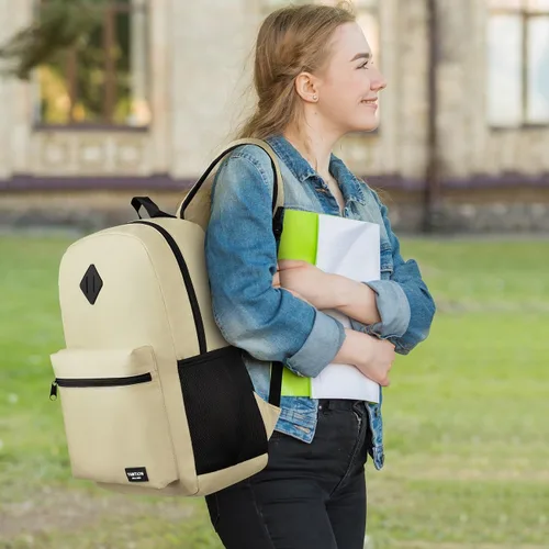 Miniatura 2 de YAMTION Mochila escolar, mochila clásica unisex para adolescentes con puerto USB para escuela secundaria, universidad, oficina, trabajo, viajes