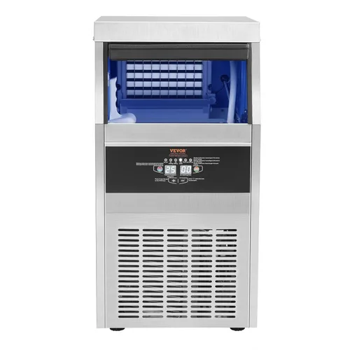 Miniatura 10 de VEVOR Máquina comercial para hacer hielo, máquina de hielo de 90 libras/24 horas con capacidad de almacenamiento de 22 libras, 40 cubitos de hielo