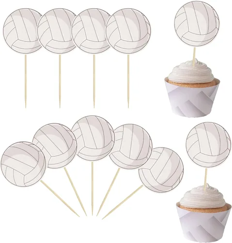 Miniatura 9 de 36 piezas de adornos para cupcakes de baloncesto, estrellas, bolas deportivas, adornos para cupcakes para jugadores de baloncesto, decoración