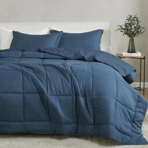 Miniatura 11 de Great Bay Home Juego de edredón reversible tamaño individual Juegos de edredón de 2 piezas alternativo al plumón salvia Ropa de cama para todas