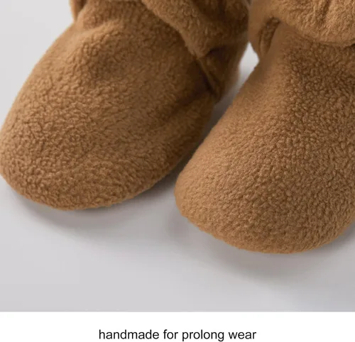 Miniatura 6 de pureborn Botines de invierno para bebé, de forro polar, antideslizantes, para cuna
