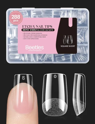 Miniatura 16 de beetles Gel Polish Kit de pegamento para uñas acrílicas, cepillo 5 en 1 súper fuerte, pegamento de gel y esmalte, requiere lámpara LED, regalo