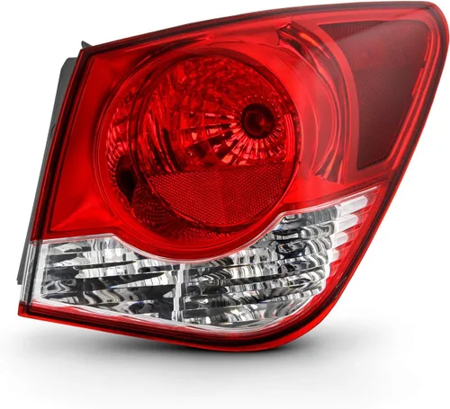 AKKON - Compatible con Chevy Cruze Limited 2011 2012 2013 2014 2015 Chevy Cruze 2016 Cruze Limited Chrome Red Exterior Luz de Freno Lado Derecho del