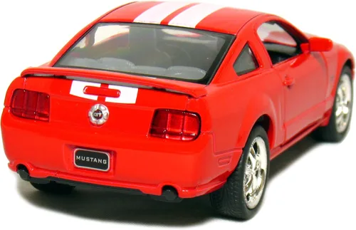 Miniatura 3 de KiNSMART - Maqueta de coche, modelo Ford Mustang GT (escala 1:38), 5" de metal fundido a presión (color rojo carrera)