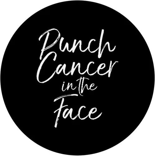 Miniatura 3 de Funny Cancer Sucks Cote Broma Regalo Punch Cancer in the Face PopSockets Agarre y soporte para teléfonos y tabletas