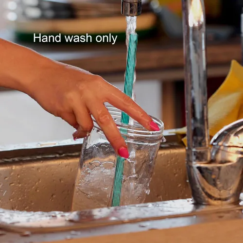 Miniatura 6 de Dakoufish 24 popotes de plástico de repuesto para mini vasos cortos de 6 onzas y 8 onzas, popotes de cristal reutilizables de 6 pulgadas con 2