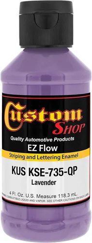 Miniatura 23 de Custom Shop KSE757-QP Triple Black - Pintura esmaltada EZ Flow a rayas y letras – 4 onzas Triple negro