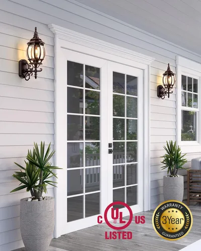 Miniatura 4 de VIANIS Luminarias de Exterior de Bronce Frotado con Aceite para Montaje en Pared, Linternas Modernas de Porche Delantero Aplique de Pared, Luces