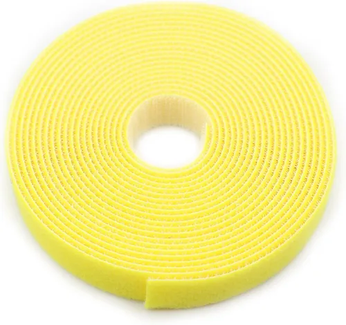 Miniatura 16 de Cinta de sujeción reutilizable para cables, rollo de gancho de doble cara de 3/4 pulgadas (5 yardas, versión mejorada negra)