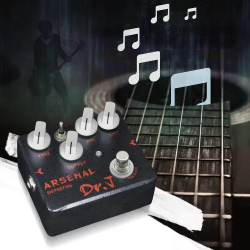 Miniatura 7 de Pedal de Bajo JOYO de Overdrive con Simulador de Amplificador de Tubo Mic'd Pedal Integrado de Salida DI y XLR para Grabación de Efectos Edición