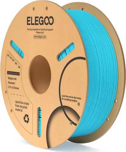 Miniatura 11 de ELEGOO Filamento PLA 1.75mm Azul Oscuro & Rojo 2KG, Filamento para Impresora 3D con Precisión Dimensional +/- 0.02mm, Paquete de 2 Carretes de 1kg
