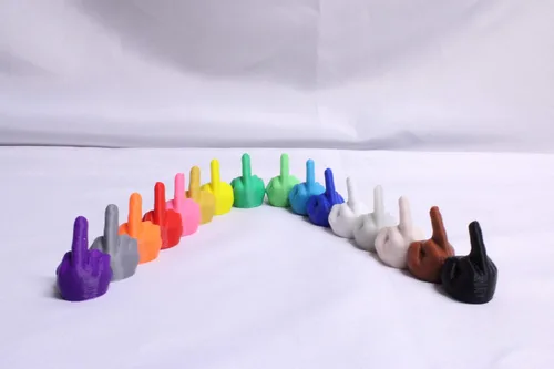 Miniatura 7 de 5 tapas de válvula de dedo medio, 16 colores, fabricadas en Estados Unidos