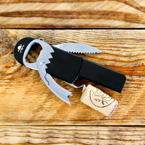 Miniatura 5 de Suck UK Abrebotellas Pirata Abridor de Vino Pirata Llavero Sacacorchos Sacacorchos Pirata sin Piernas Regalos Divertidos para Bartender