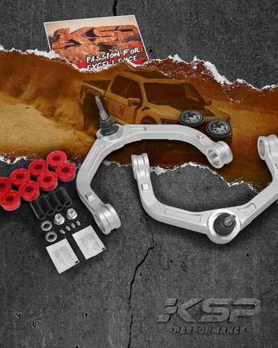 Miniatura 9 de KSP Ram 1500 - Brazos de control superiores forjados de 2-4 pulgadas, brazo de control superior forjado de aluminio ajustable UCA para Dodge Ram