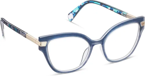 Miniatura 2 de Peepers de PeeperSpecs - Gafas de lectura favoritas de Oprah para mujer, con bloqueo de luz azul Marquee Cuarzo azul marino/marino