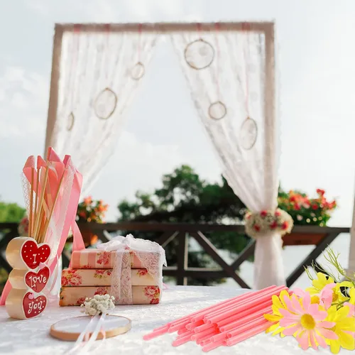 Miniatura 5 de Pickmesh 100 pajitas de San Valentín en forma de corazón, de plástico rosa, desechables, para beber, lindo café, leche, pajitas de San Valentín