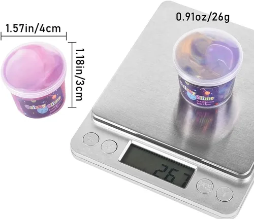 Miniatura 5 de Favores de Fiesta para Niños Kit de Slime Galaxia, Paquete de 30 Masilla Rica y Colorida a Granel, Lodo para Alivio del Estrés y la Ansiedad