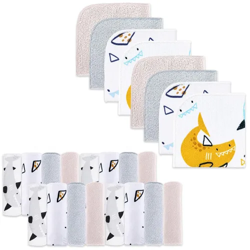 Miniatura 19 de softan Toallitas para bebé, paquete de 24 toallitas de baño para bebé extrasuaves y ultra absorbentes, toallitas faciales para bebé unisex