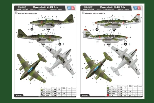 Miniatura 4 de Hobby Boss Messerschmitt Me 262A-1A Kit de construcción de modelo de avión
