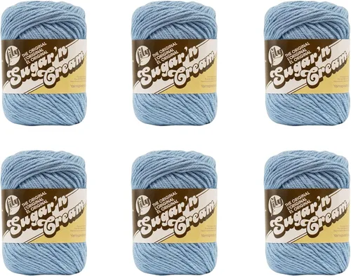 Miniatura 23 de Lily Sugar'N Cream - Ovillo de camuflaje rosa de gran tamaño, paquete de 6 unidades de 3.00 oz/3 onzas, algodón, 4 medianos (peinado), 150 yardas
