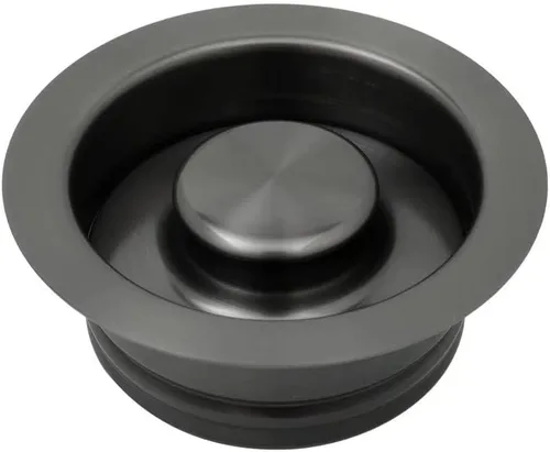 STARSTAR Tapón de brida para fregadero de cocina, brida de eliminación de basura para ajuste orificio de drenaje estándar de fregadero de 3-1/2 Negro
