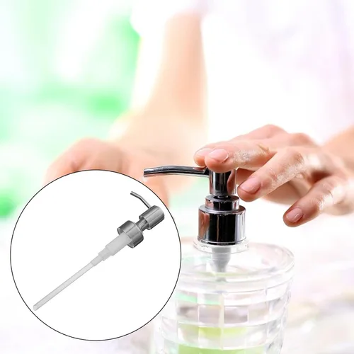Miniatura 9 de Dispensador de jabón de mano con rociador, dispensador de jabón, tapa de bomba de botella, tapa de bomba de acero inoxidable, reemplazo de plata