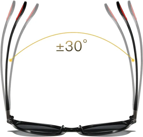 Miniatura 6 de Gafas de lectura polarizadas deportivas ultraligeras para hombre, gafas de lectura de marco completo, gafas redondas de presbicia para exteriores